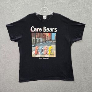 Care Bears Men Shirt Large Black‎ Hello Shunshine Short Sleeve Tee